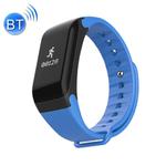 TLWT1 0.66 inch OLED Display Bluetooth Smart Bracelet, IP66 Waterproof, Support Heart Rate Monitor / Blood Pressure & Blood Oxygen Monitor / Pedometer / Calls Remind / Sleep Monitor / Sedentary Reminder / Alarm, Compatible with Android and iOS Phones (Blue)