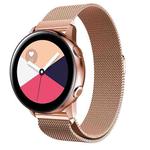 Milanis Magnetic Stainless Steel Mesh Wrist Strap WatchBand for Galaxy Watch Active 20mm(Rose Gold)