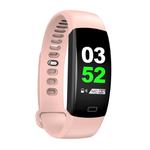 F64HR 0.96 inch TFT Color Screen Smart Bracelet IP68 Waterproof, Support Call Reminder/ Heart Rate Monitoring /Blood Pressure Monitoring/ Sleep Monitoring/Blood Oxygen Monitoring (Pink)