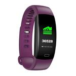 F64HR 0.96 inch TFT Color Screen Smart Bracelet IP68 Waterproof, Support Call Reminder/ Heart Rate Monitoring /Blood Pressure Monitoring/ Sleep Monitoring/Blood Oxygen Monitoring (Purple)