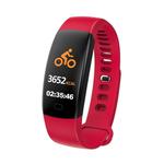 F64HR 0.96 inch TFT Color Screen Smart Bracelet IP68 Waterproof, Support Call Reminder/ Heart Rate Monitoring /Blood Pressure Monitoring/ Sleep Monitoring/Blood Oxygen Monitoring (Red)