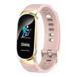 QW16 0.96 inches LCD Color Screen Smart Bracelet IP67 Waterproof, Support Call Reminder /Heart Rate Monitoring /Sleep Monitoring /Sedentary Reminder /Blood Pressure Monitoring (Pink)