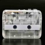 Tonivent TON007T Portable Bluetooth Tape Cassette Player, Support FM / Bluetooth Input and Output(Transparent)