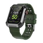 HAMTOD NX3 Pro 1.83 inch Rugged Smart Watch, Support Bluetooth Call / Sleep / Heart Rate / Blood Oxygen / Blood Pressure Monitoring(Green)