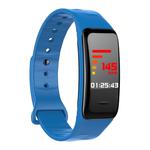 CHIGU C1Plus Fitness Tracker 0.96 inch IPS Screen Smartband Bracelet, IP67 Waterproof, Support Sports Mode / Blood Pressure / Sleep Monitor / Heart Rate Monitor / Fatigue Monitor / Sedentary Reminder (Blue)