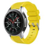 Vertical Grain Watch Band for Galaxy Watch 46mm(Yellow)