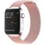 Milanese Loop Magnetic Stainless Steel Watch Band for Apple Watch Ultra 49mm&Watch Ultra 2 49mm / Series 9&8&7 45mm / SE 3&SE 2&6&SE&5&4 44mm / 3&2&1 42mm(Pink)