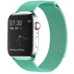Milanese Loop Magnetic Stainless Steel Watch Band for Apple Watch Ultra 49mm&Watch Ultra 2 49mm / Series 9&8&7 45mm / SE 3&SE 2&6&SE&5&4 44mm / 3&2&1 42mm(Mint Green)