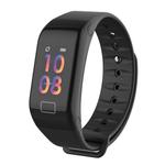 TLW T1 Plus Fitness Tracker 0.96 inch Color Screen Wristband Smart Bracelet, IP67 Waterproof, Support Sports Mode / Heart Rate Monitor / Blood Pressure / Sleep Monitor / Call Reminder(Black)