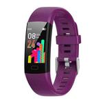 Y10 0.96 inch TFT Color Screen Smart Bracelet, Support Call Reminder/ Heart Rate Monitoring /Blood Pressure Monitoring/ Sleep Monitoring/Blood Oxygen Monitoring(Purple)