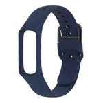 Smart Watch Pure Color Silicone Watch Band for Galaxy Fit-e(Dark Blue)