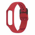 Smart Watch Pure Color Silicone Watch Band for Galaxy Fit-e(Red)