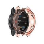 For Garmin Fenix 6 TPU Half Coverage Smart Watch Protevtice Case(Orange)