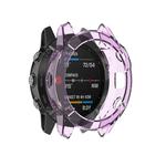 For Garmin Fenix 6 TPU Half Coverage Smart Watch Protevtice Case(Purple)