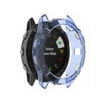 For Garmin Fenix 6X TPU Half Coverage Smart Watch Protevtice Case(Blue)