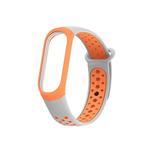 Colorful Silicone Wrist Strap Watch Band for Xiaomi Mi Band 3 & 4(Orange)