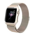 For Apple Watch Series 3 & 2 & 1 38mm Milanese Loop Simple Fashion Metal Watch Band(Gold)