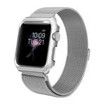 For Apple Watch Series 3 & 2 & 1 38mm Milanese Loop Simple Fashion Metal Watch Band(Silver)