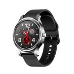 SMA-R2 1.3 inches IPS Screen Smart Watch IP65 Waterproof,Support Call /Message Reminder /Dual-mode Bluetooth 3.0 + 4.0/ Sleeping Monitoring /Sedentary Reminder(Silver Silicone Strap)