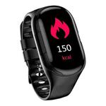 HAMTOD M1 0.96 inch TFT Color Screen Bluetooth 5.0 Multi-function Smart Bracelet Bluetooth Earphone, Support Call Reminder/ Heart Rate Monitoring /Blood Pressure Monitoring(Black)