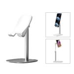 ROCK RPH0944 Adjustable Lifting 90 Degree Rotation ABS Stand Desktop Phone Tablet Holder(White)