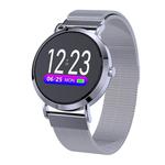 CV08C 1.0 inch TFT Color Screen Steel Watch Band Smart Bracelet, Support Call Reminder/ Heart Rate Monitoring /Blood Pressure Monitoring/ Sleep Monitoring/Blood Oxygen Monitoring (Silver)