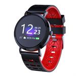 CV08C 1.0 inch TFT Color Screen Silicone Watch Band Smart Bracelet, Support Call Reminder/ Heart Rate Monitoring /Blood Pressure Monitoring/ Sleep Monitoring/Blood Oxygen Monitoring (Black Red)