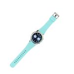For Samsung Gear S3 Classic Smart Watch Silicone Watchband, Length: about 22.4cm(Light Green)