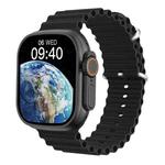 WIWU SW01 Ultra 1.9 inch IPS Screen IP68 Waterproof Bluetooth Smart Watch, Support Heart Rate Monitoring (Black)