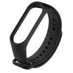 Silicone Watch Band for Xiaomi Mi Band 3(Black)