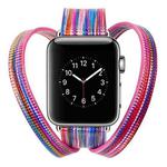 Colourful Sheep Leather Crown Watch Band for Apple Watch Series 3 & 2 & 1 38mm