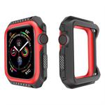 Smart Watch Shockproof Two Color Protective Case for Apple Watch Series 3 42mm(Black Red)