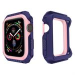 Smart Watch Shockproof Two Color Protective Case for Apple Watch Series 3 42mm(Pink Blue)