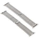 For Apple Watch Series 7 45mm / 6 & SE & 5 & 4 44mm / 3 & 2 & 1 42mm Nine Beads Stainless Steel Wrist Strap Watch Band (Silver)