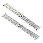 For Fitbit Versa Diamond-studded Stainless Steel  Watch Band(Silver)