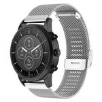 22mm Metal Mesh Wrist Strap Watch Band for Fossil Hybrid Smartwatch HR, Male Gen 4 Explorist HR, Male Sport(Silver)