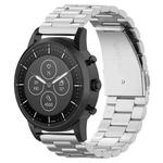 22mm Steel Wrist Strap Watch Band for Fossil Hybrid Smartwatch HR, Male Gen 4 Explorist HR / Male Sport(Silver)