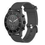 22mm Texture Silicone Wrist Strap Watch Band for Fossil Hybrid Smartwatch HR, Male Gen 4 Explorist HR, Male Sport (Grey)