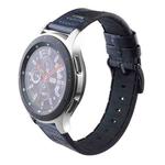 For Galaxy Watch 22mm Smart Watch Universal Silicone Skin + Carbon Fiber Texture Watch Band(Dark Blue)