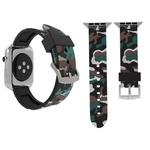 For Apple Watch Series 3 & 2 & 1 42mm Fashion Camouflage Pattern Silicone Watch Band(White)