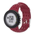 Silicone Male  Watch Band for SUUNTO M1 / M2 / M4 / M5(Wine Red)