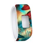 Colourful Feathers Pattern Silicone Sport Watch Band for Garmin Vivofit JR, Size: Small(Colour)