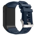 Silicone Sport Watch Band for Garmin Vivoactive HR(Dark Blue)