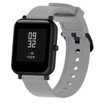 Silicone Glossy Sport Watch Band for Huami Amazfit Bip Lite Version 20mm(Grey)