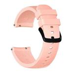 Crazy Horse Texture Silicone Watch Band for Huami Amazfit Bip Lite Version 20mm(Light Pink)
