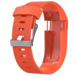 Solid Color Adjustable Watch Band for FITBIT Charge HR(Orange)