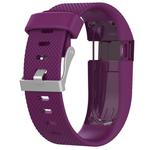 Solid Color Adjustable Watch Band for FITBIT Charge HR(Purple)