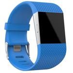 Rhombus Texture Adjustable Sport Watch Band for FITBIT Surge(Sky Blue)