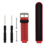 Two-colour Silicone Sport Watch Band for Garmin Forerunner 230 / 235 / 620 / 630 / 735XT(Red Black)