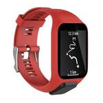 Silicone Sport Watch Band for Tomtom Runner 2/3 Series (Red)